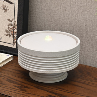 Simple Living Room Entrance Ceramic Water Fountain Decoration Circulating Waterscape Office Study Decoration Healing Gift