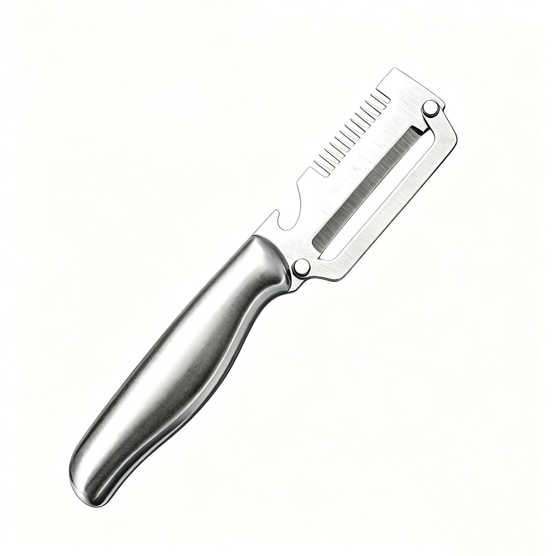 Cuchillo de peeling multifuncional de acero inoxidable raspador de peeling de frutas para cocina cuchillo de caña de azúcar para engrosar 3 en 1