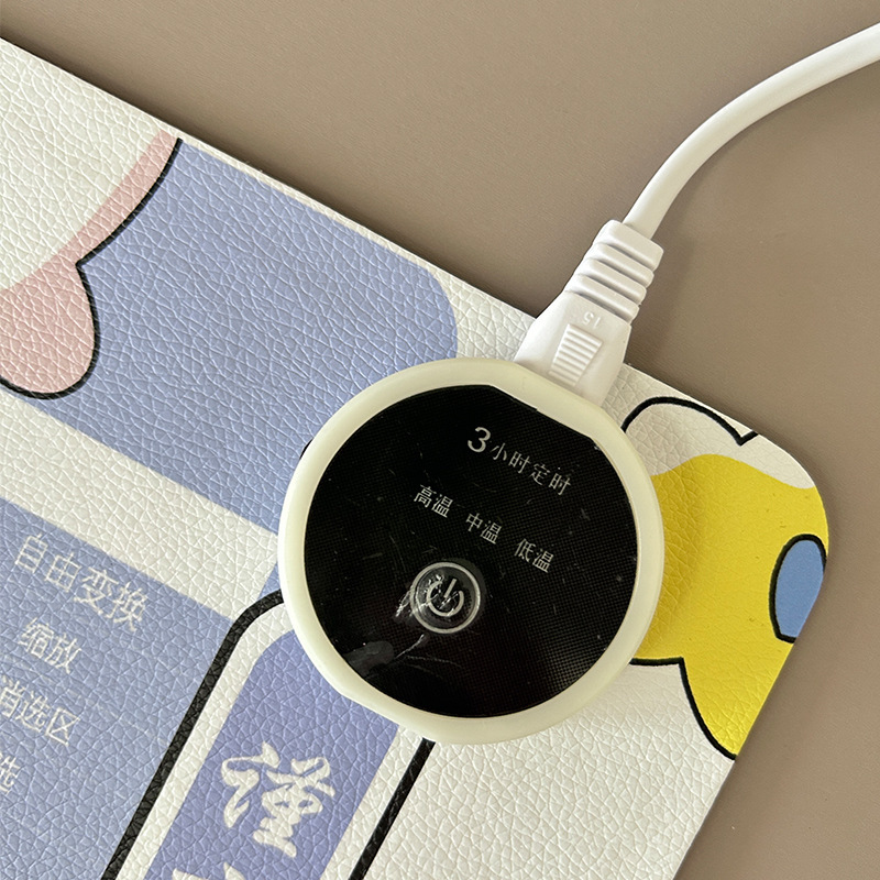 カスタム小ロット超大型加熱マウスパッド発熱超大型皮革キーボードオフィスコンピュータ暖子供テーブルパッド|undefined