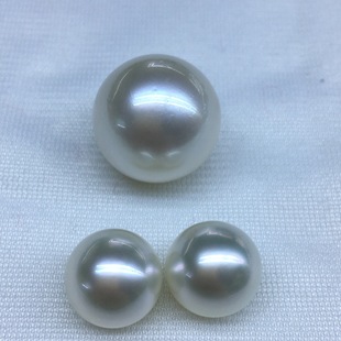 Natural Sea Water Pearl Australian White Nanyang Pearl suit Pendant 18.4 Earrings 12.4mm Round Light
