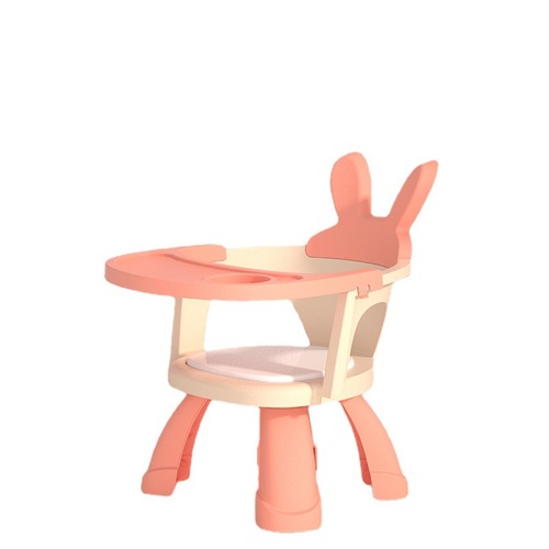 Children's dining chair multifunctional barking chair with dinner plate baby eating chair children's stool children's cartoon stool plastic