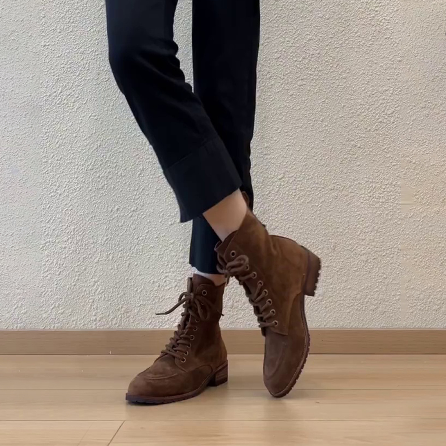 Sheepskin Version ~ Retro Short Boots, Thick Heel Straps, Round Toe Niche Feminine Short Boots, Versatile Autumn and Winter Boots