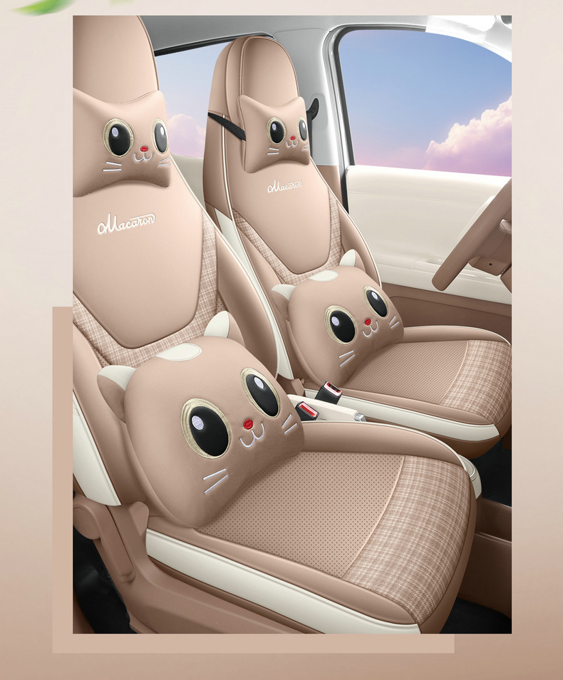 Direct sales from the manufacturer: Custom-fit full-cover perforated leather car seat covers for the fifth-generation Hongguang MINIEV four-door version