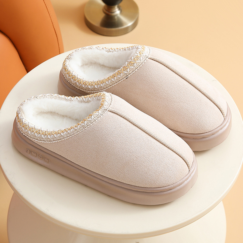 Pantuflas de algodón cálidas para invierno, estilo étnico, casuales, ligeras, para hombre y mujer, para uso en exteriores image 9