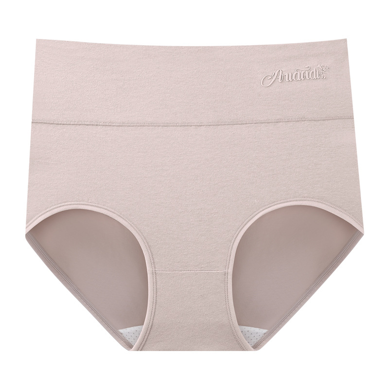 Ropa interior de cintura alta, entrepierna antibacteriana de algodón puro, pantalones cortos de mujer madre de algodón, pantalones triangulares para niñas, refrescante