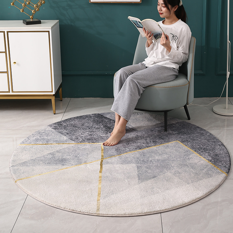 Imitation cashmere round blanket-22