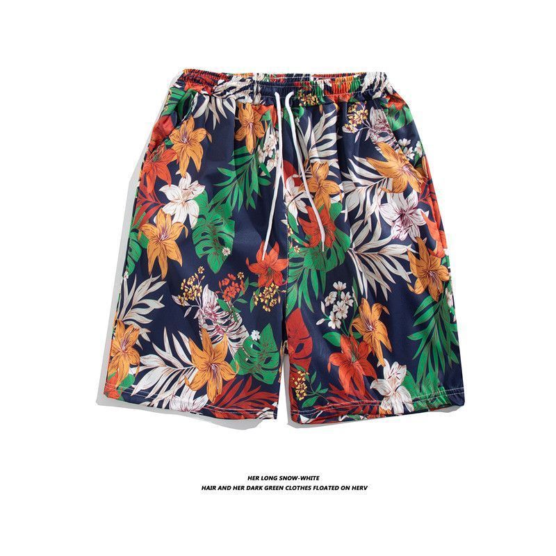 Men's Letter Ditsy Floral Tropical Vacation Regular Fit Men's Bottoms display picture 11