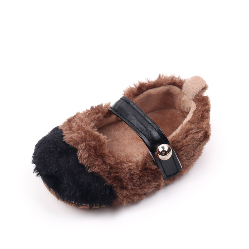 New Spring and Autumn Elastic Band Hair Color blocked Soft Rubber Bottom Sneakers Baby Shoes 0-12 Months_voghion.com