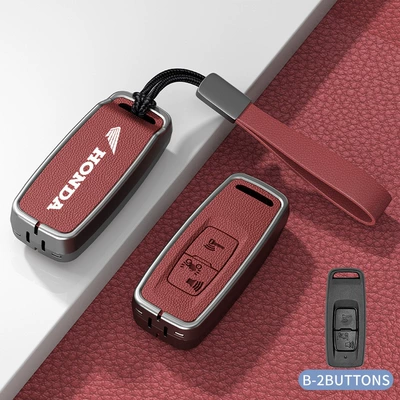 Xin Da Zhou Ben Tian: Car key bag - standard-model-b-volcano-red-zinc-alloy-case-hand-strap