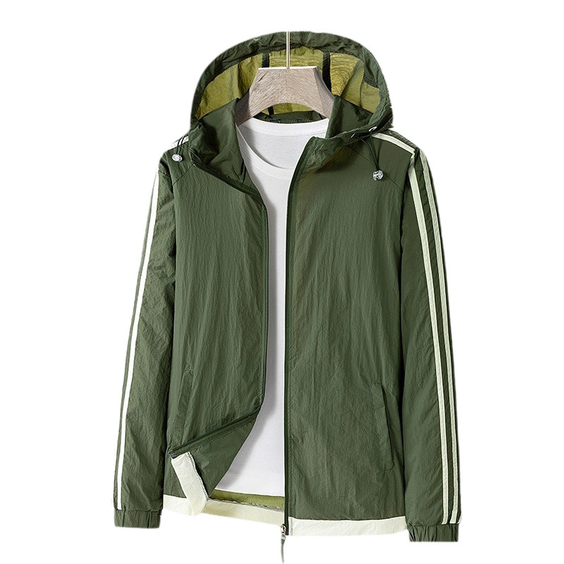 Fábrica de montaña ropa de protección solar para mujeres de verano nuevo anti-UV manga larga chaqueta con capuchón ligera delgada hombre 7706