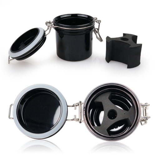 Activated charcoal eyelash glue storage tank eyelash beauty tool storage storage box grafted eyelash glue sealed storage tank