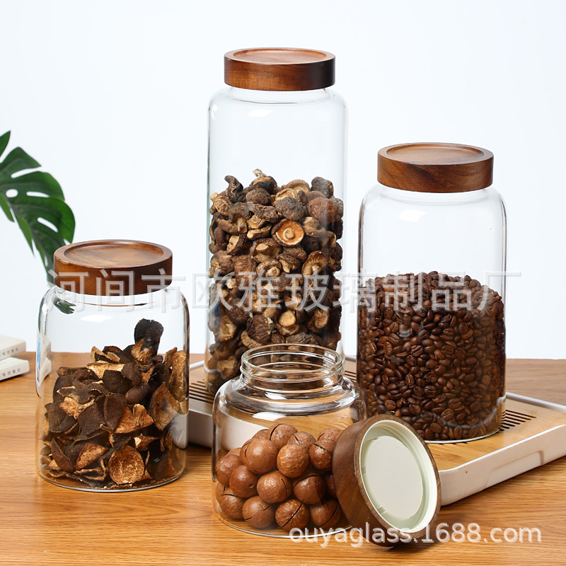 玻璃玻璃罐食品级带盖茶叶陈皮罐头储存罐五谷杂粮储物收纳瓶