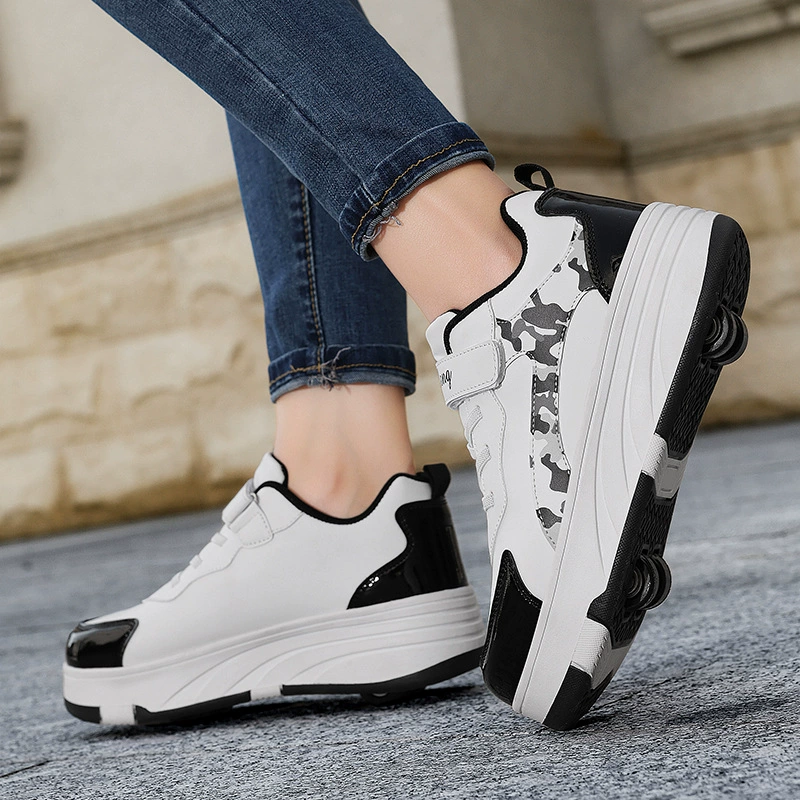 Прямые поставки производителя трансграничной обуви Heelys для мужчин, женщин и детей, четырехколесные коньки, студенческие роликовые коньки, большое количество, льготное обращение.