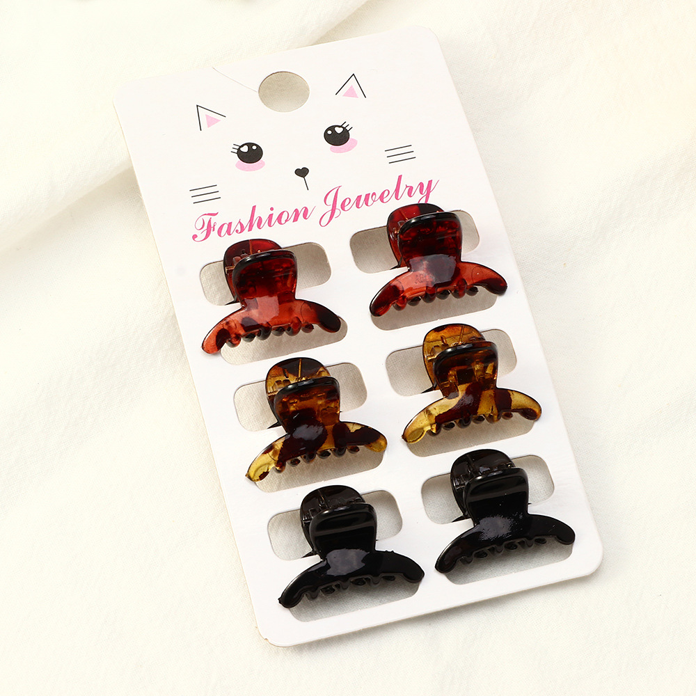 Korean Style Geometric Resin Small Hairpin display picture 5