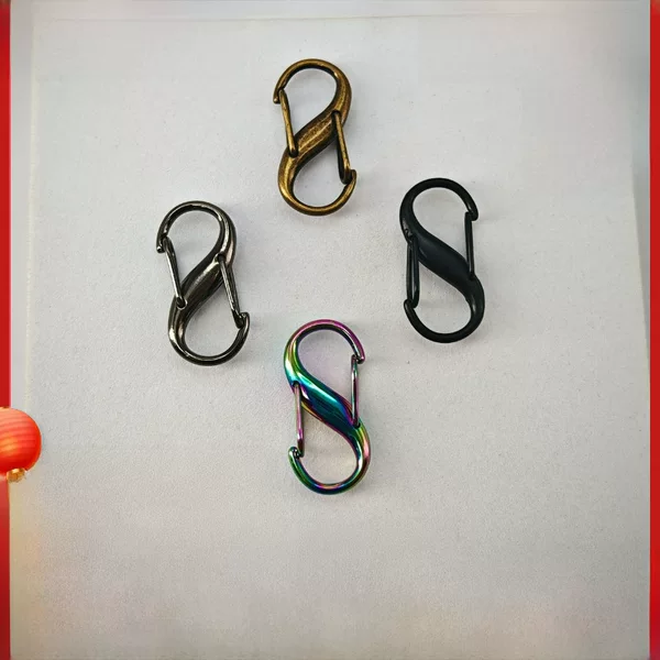 Seven color S buckle chain adjustment buckle bag chain Buckle bag buckle ring metal buckle length adjustment shortened buckle metal 8 buckle