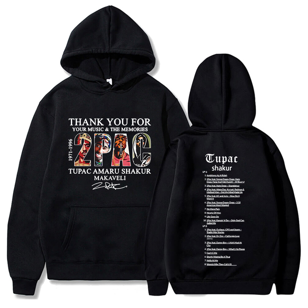 Tupac 2pac Sweatshirts Rapper Shakur Hoodies Hip Hop Rock Ov