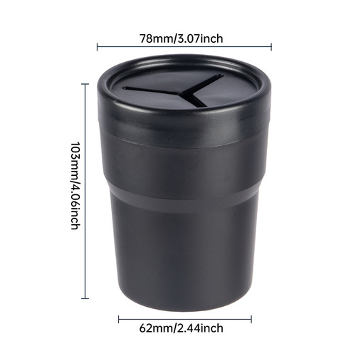 Shunwei cross-border best-selling car storage box mini small trash can storage box car cup-shaped convenient trash can