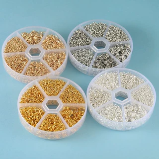 现货304不锈钢开口圈0.6/0.8mm 金色玫瑰金闭口单圈连接圈diy配件
