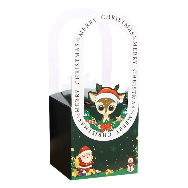 Рождество Пинг Фрукты Упаковка Коробка Конфет Портативный Коробка Apple Рождественский Подарок Коробка Сочельник Упаковочная Коробка