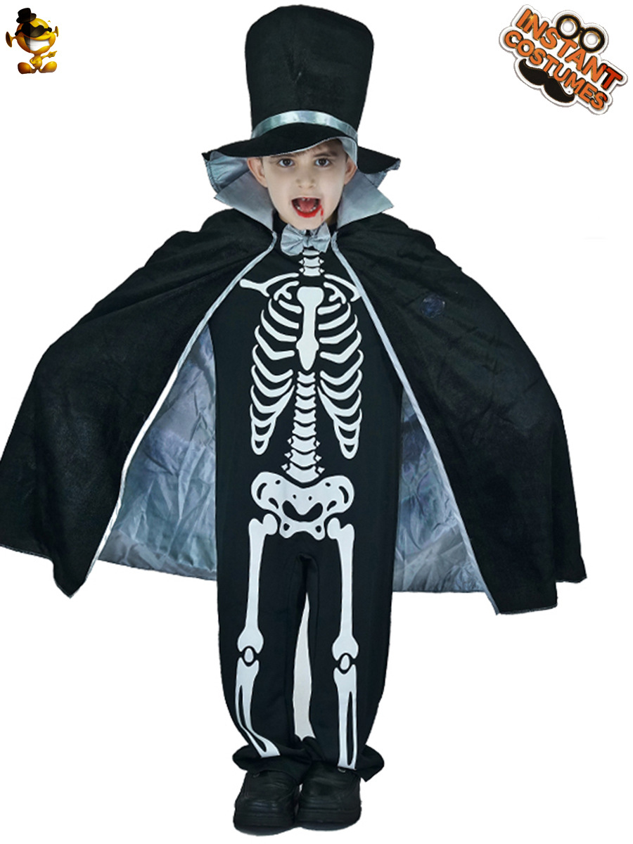De los niños de los hombres de Halloween horror fantasma traje de hueso ropa de fiesta ropa de rendimiento de escenario Cosplay traje de rol