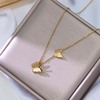 Necklace for beloved stainless steel, fresh accessory, Chinese style, does not fade, wholesale, Birthday gift