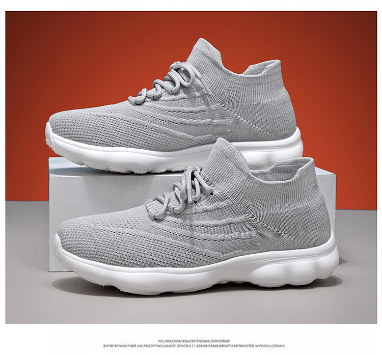 Outdoor-Paar Damen Sommersport, fliegendes gewebtes Mesh, atmungsaktiv, leicht, weich besohlte Tourismus-Wandersockenschuhe,_voghion.com