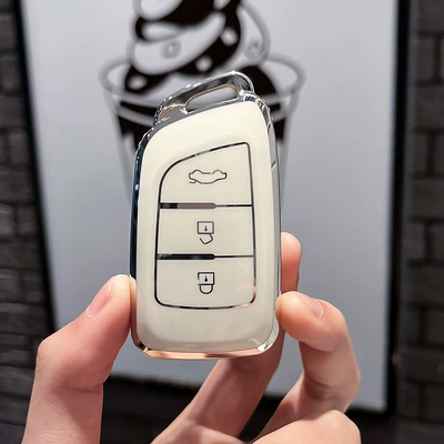 Car key bag, ax7 key case E70/ax3/ax4/ax5 - fengshen-type-a-smart-3-key-single-shell-white
