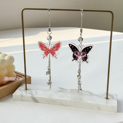 原創新中式國風氣質千禧辣妹y2k甜酷蝴蝶流蘇吊墜手機鏈包包掛件