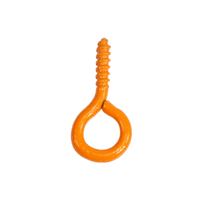 Accesorios de la joyería DIY 100 color spray pintura ovejas cuerno clavo tornillo ojo mirando teléfono caso colgante llavero