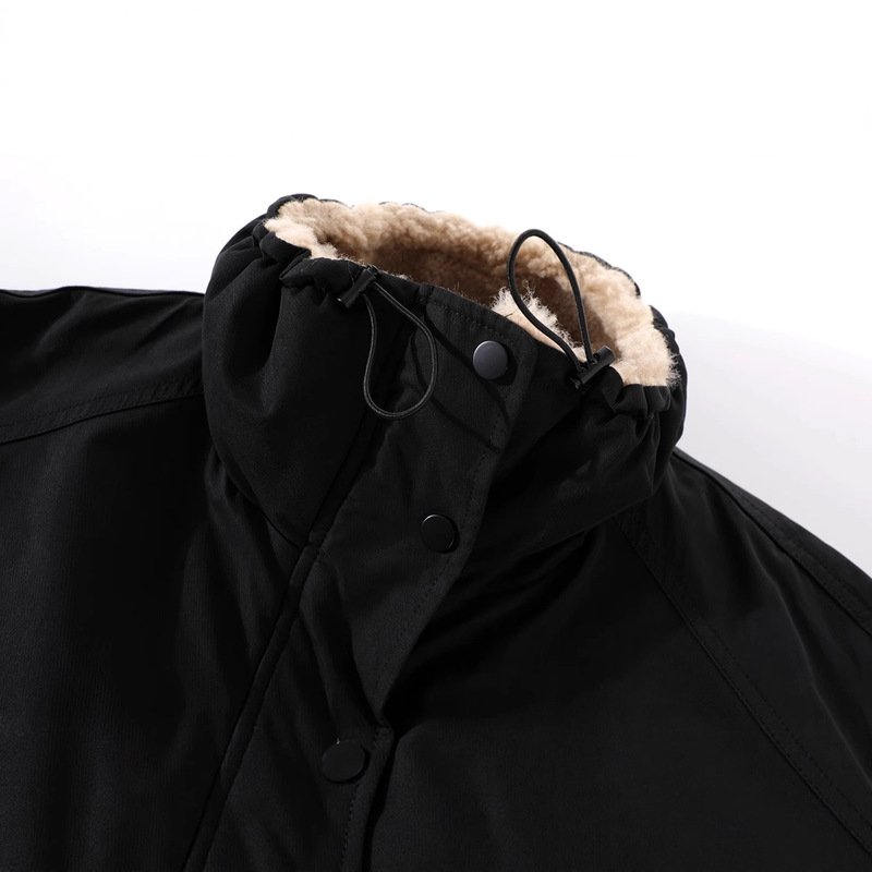 预售学院风羊羔毛派克服上衣女冬季加绒加厚超好看长袖棉服|undefined