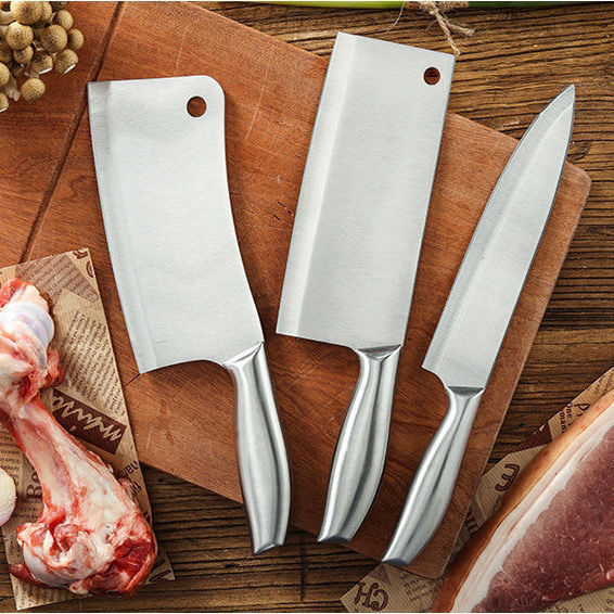 Kitchen knife household super fast sharp slicing meat cutting bone knife combination full set stainless steel slicing knife sharp meat cutting knife