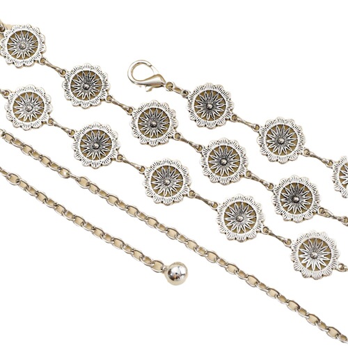 Cross-border alloy waist chain women's high-end butterfly waist chain, multiple options available, belt waist chain wholesale