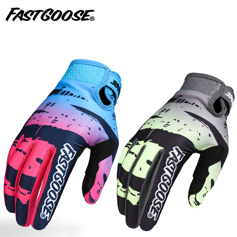2022 FASTGOOSE long finger men's and women's motorcycle bicycle cross-country racing gloves