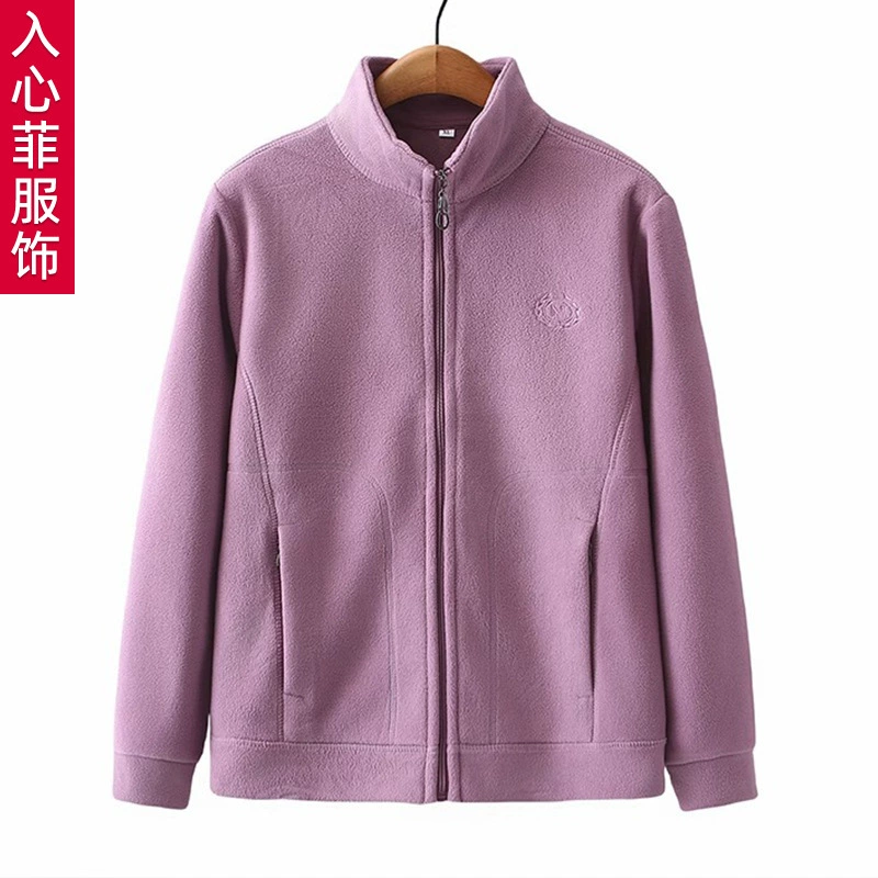 Мама осенью и зимой кашель куртка женская мода минималистская повседневная двухсторонняя бархатная куртка