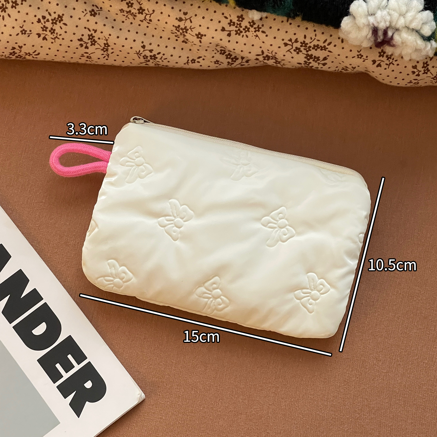 2025 nuevo bolso de maquillaje portátil diamante plata amor bolso de mano bolsa bolsa de cambio bolsa de higiene