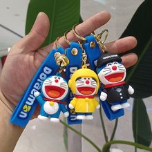 卡通哆啦A梦钥匙扣可爱叮当猫钥匙链公仔 汽车背包包钥匙挂件批发