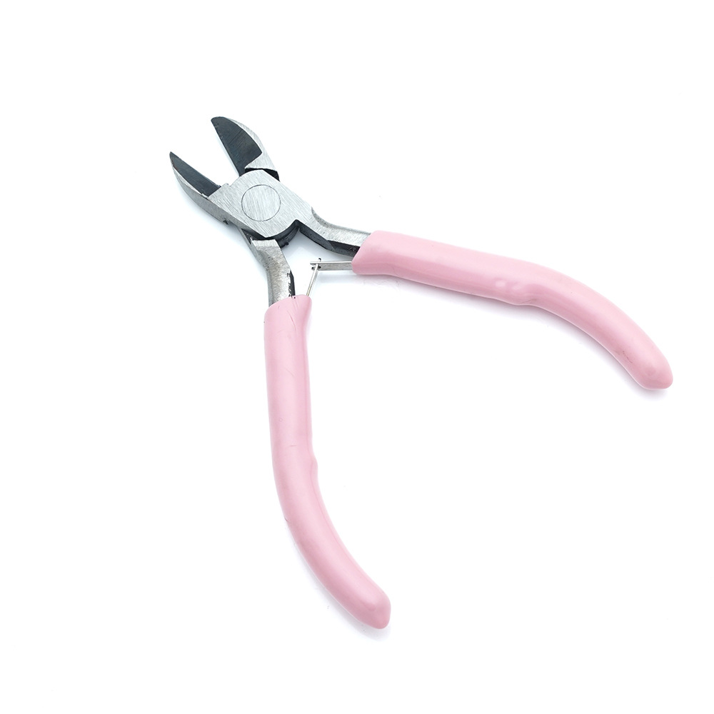 Pinzas DIY hechas a mano pinzas de punta rosa pinzas de joyería pinzas de boca redonda multifuncional mini joyería herramienta de cuentas de bobinado