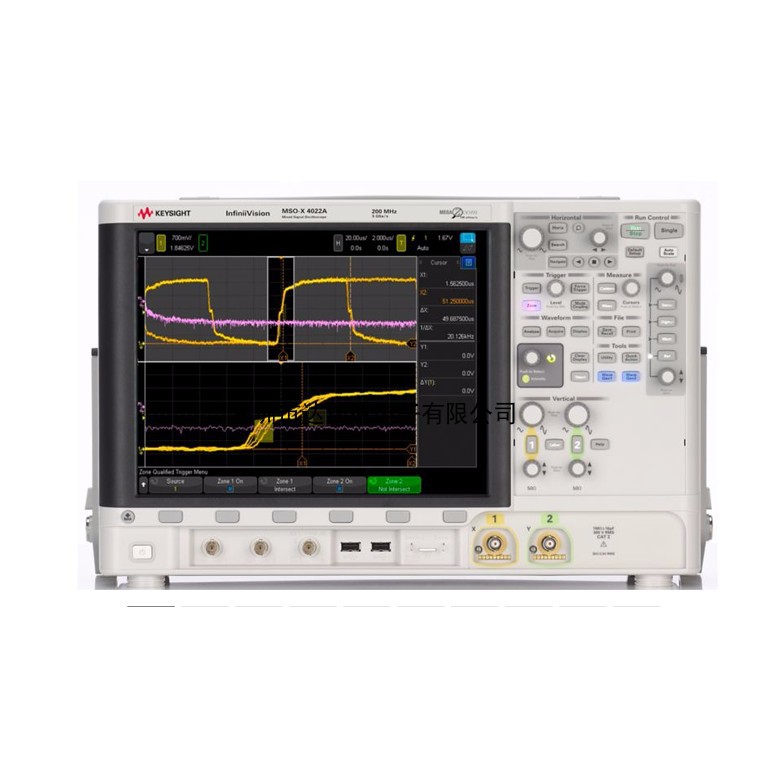 MSOX4022A 混合信号示波器：200 MHz，2 通道和 16 个通道