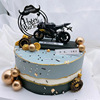 Decorations, realistic metal motorcycle, plastic car model, jewelry