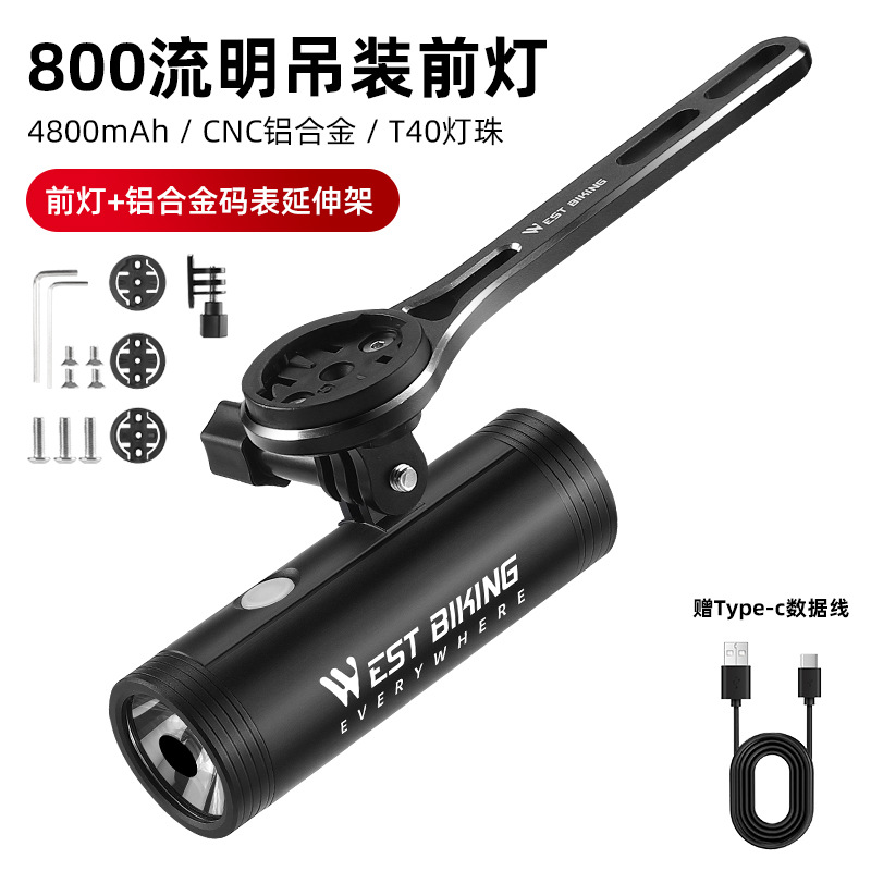 OESTE CICLISMO faro de la bicicleta noche montando luz fuerte linterna niños montando equipo de montar en bicicleta de montaña