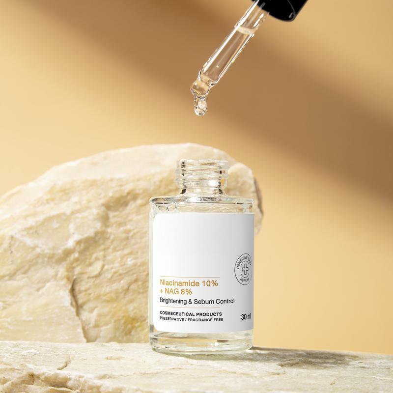 跨境爆款现货Niacinamide10%+NAG8%黑斑红斑烟酰胺NAG美白祛斑精|undefined
