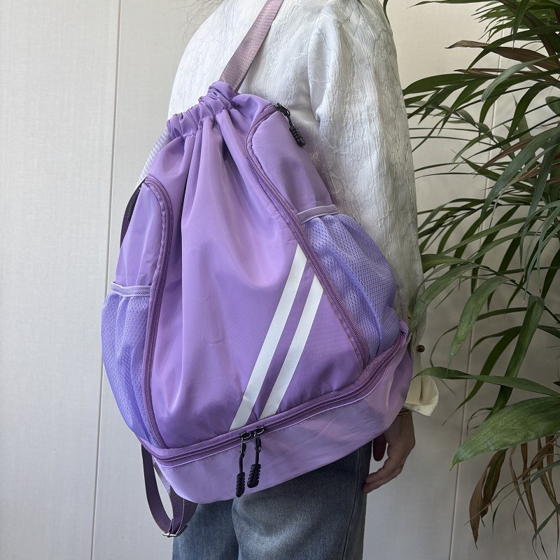 Outdoor Sports Fitness Swimming Mountaineering Bag New Large Capacity Thickened Backpack Waterproof Drawstring Backpack Cross-Border