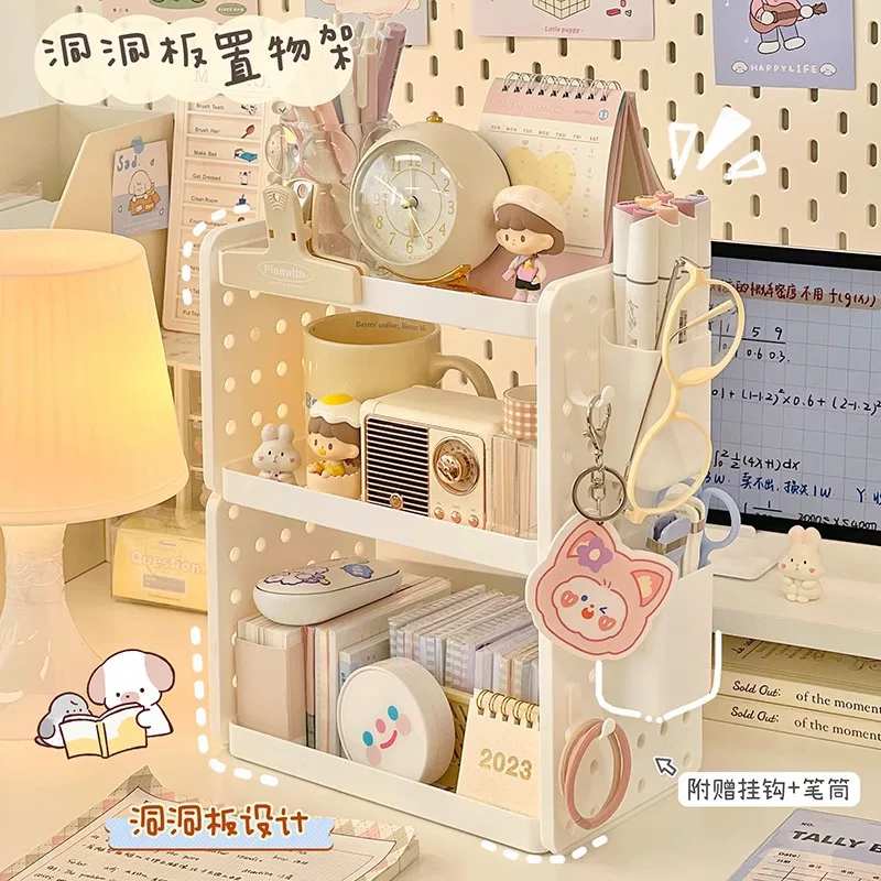 Desktop standing shelf cave board pen holder office desk storage shelf artifact workshop desk desk desk storage box