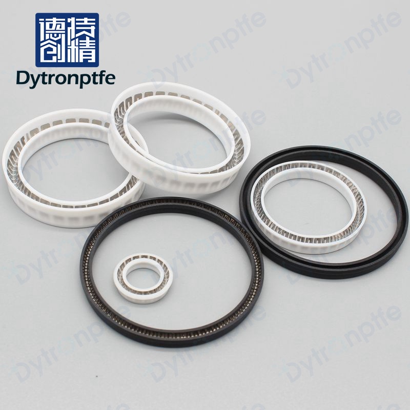 德创 弹簧蓄能泛塞封 四氟孔轴两用泛塞封 密封圈旋转泛塞封密封