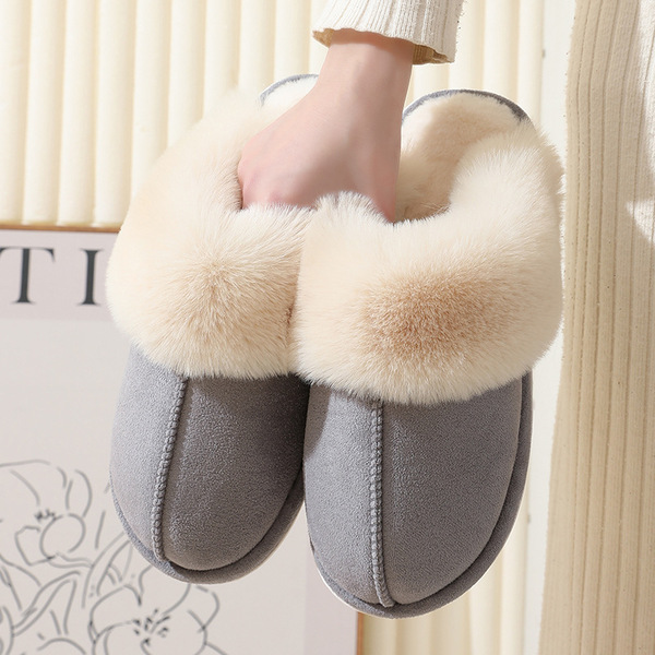fashionable winter keep warm men's slippers for men and women