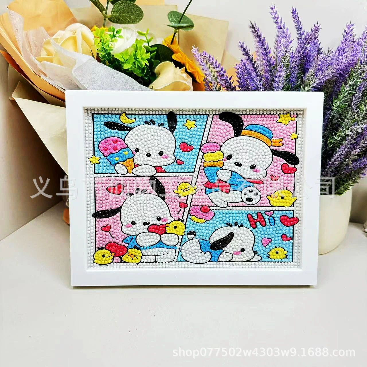 Набор для алмазной живописи Sanrio Kuromi, 17×22 см пластиковая рамка, набор для творчества DIY для детей