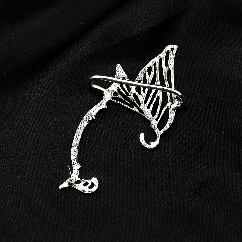 11g Weight Earrings Classification 1 Piece Quantity Holiday Occasion Alloy Material Wings Pattern Unisex Gender Plating, Hollow Out Design Fashion Style Fashion Wings Alloy Plating Hollow Out Unisex Earrings 1 Piece 6