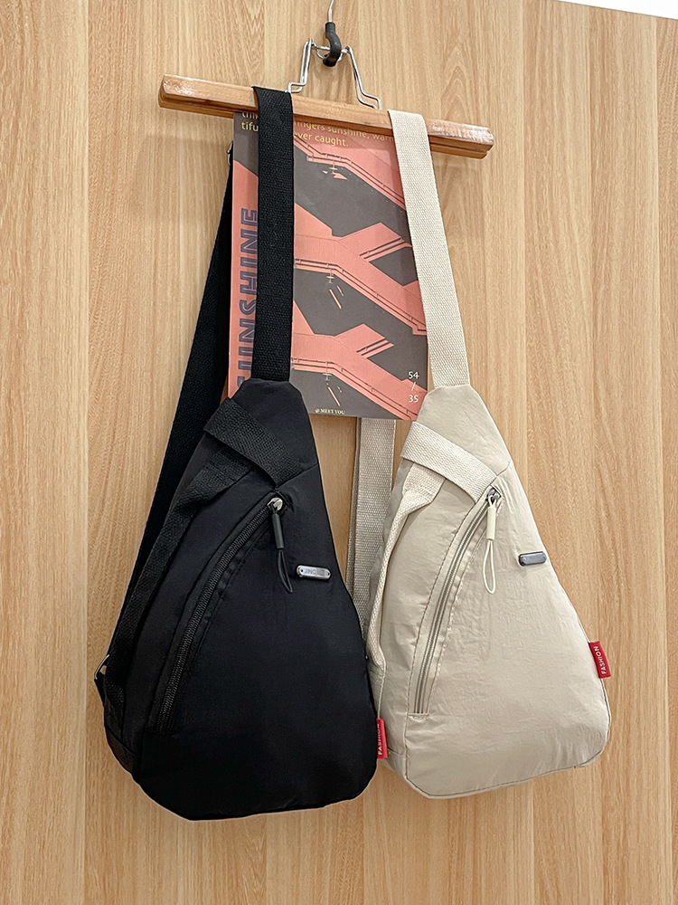 Korean version cross-border men's chest bag, women's single-shoulder crossbody bag, foldable casual sports outdoor single-shoulder bag, crossbody small bag undefined