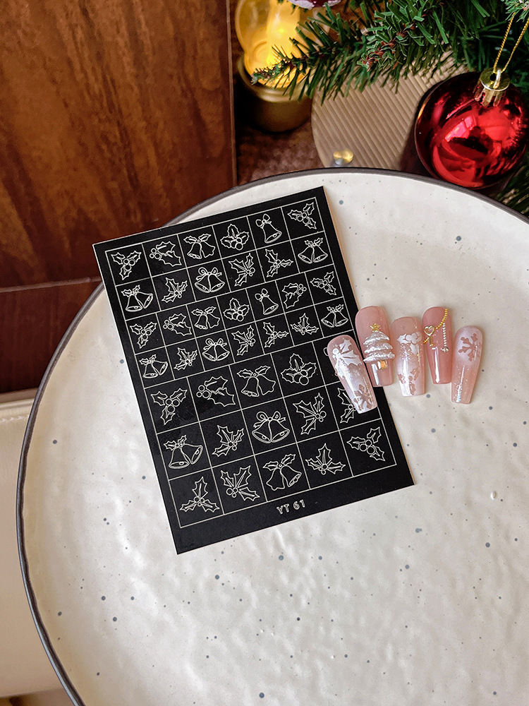 크리스마스 벨 할로우 스티커(YT-61)