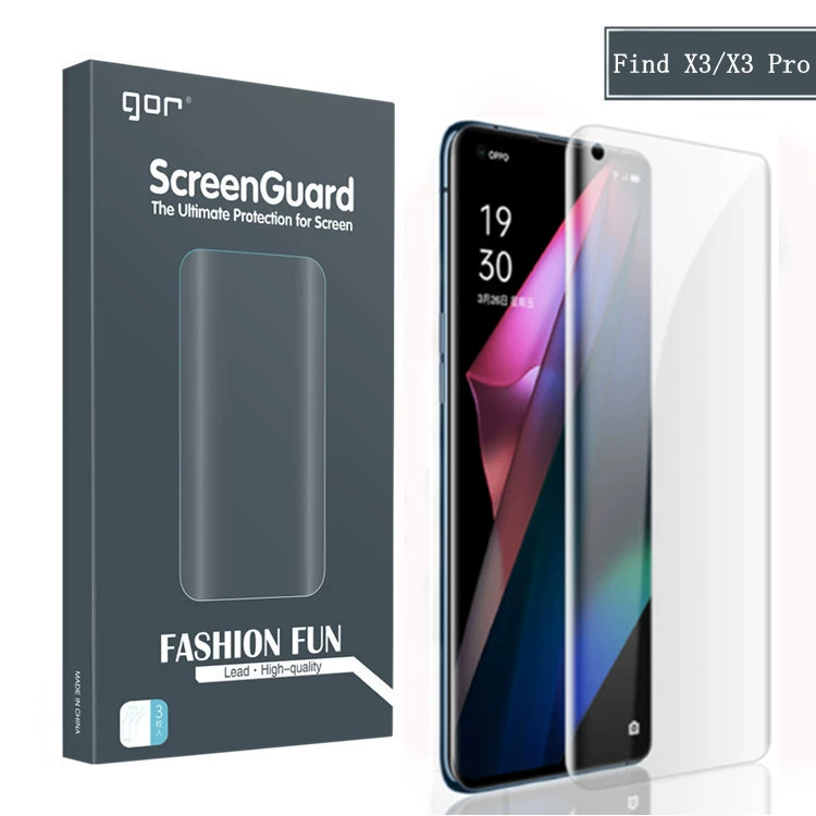 Защищенная пленка GOR для OPPO Find X5 Pro, изогнутая, защитная пленка полного экрана